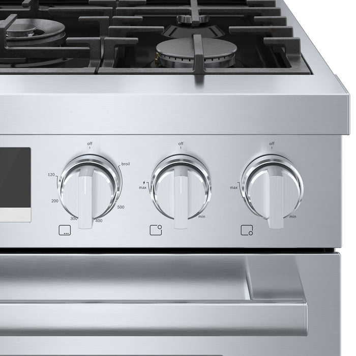 Cuisinière à gaz amovible Bosch de série 800 de 3,7 pi3 de style industriel - HGS8055UC
