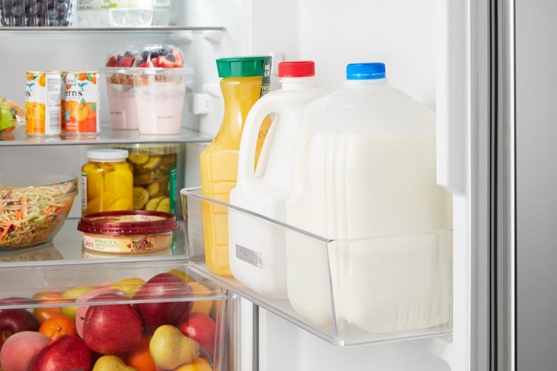 Réfrigérateur Whirlpool de 11,6 pi³ et de 24 po à congélateur supérieur - fini en acier inoxydable résistant aux traces de doigts - WRT112CZJZ