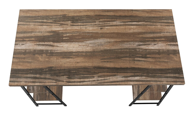 Bureau Jonnie de 47,25 po avec pattes de type chevalet - brun