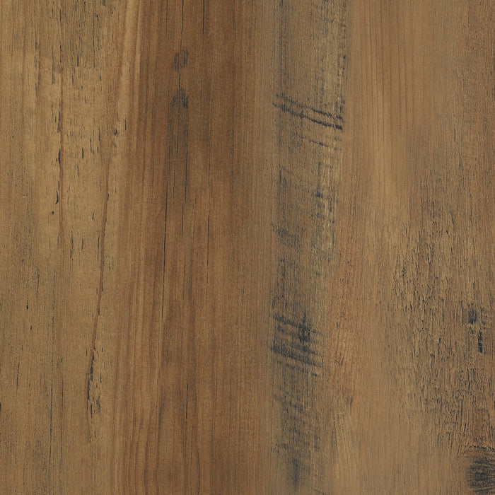 Table à café moderne Cydney de 43,5 po avec rangement - pattes en bois au fini noyer