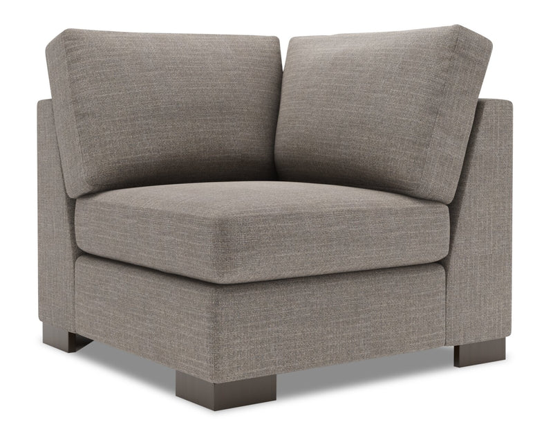 Fauteuil carré en coin Track de la collection Sofa Lab - Luna Smoke