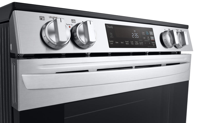 Cuisinière intelligente électrique LG de 6,3 pi³ avec EasyCleanMD - acier inoxydable Smudge-ProofMD - LSEL6331F