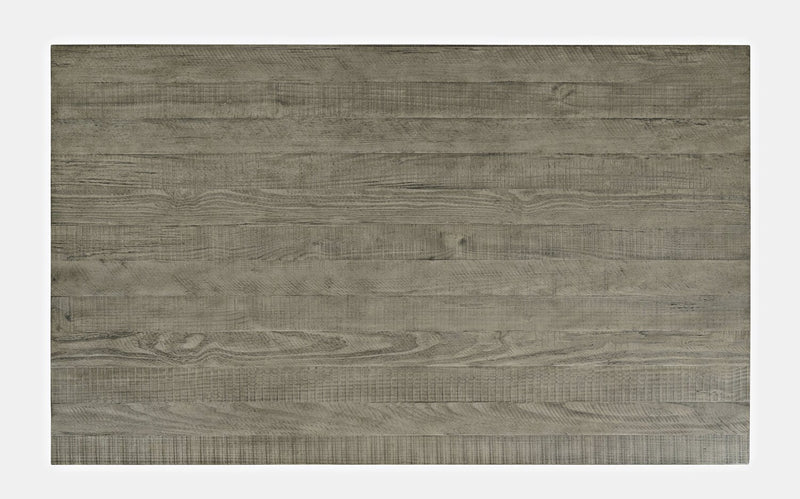 Table à café rustique Colson de 50 po avec rangement, tablette et roulettes - bois de grève 