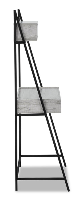 Bureau compact Norris de 31,5 po à 4 tiroirs - gris