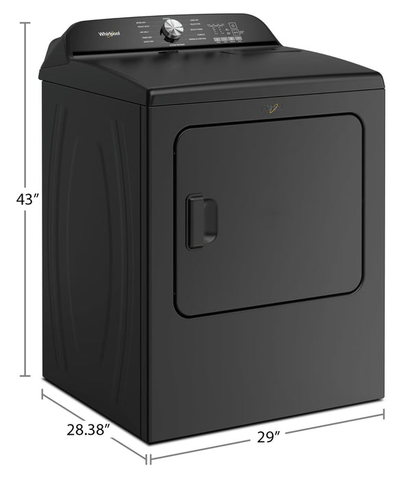 Sécheuse électrique Whirlpool de 7 pi³ - noir volcan - YWED6150PB