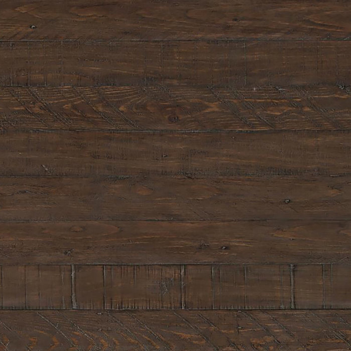 Table à café rustique Morgan de 48 po avec rangement, tablette et roulettes - blanche avec bois recyclé