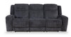 Sofa à inclinaison électrique Atlantis de 90 po en tissu avec position zéro gravité - gris foncé 