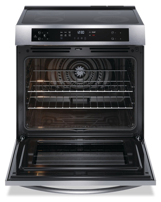 Cuisinière à induction Frigidaire de 5,3 pi³ avec surface de cuisson facile à nettoyer et cuisson par convection - acier inoxydable - FCFI308CAS