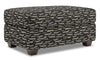 Pouf de rangement personnalisable The Trunk de Sofa Lab de 39 po fabriqué au Canada en tissu - Peppercorn multicolore