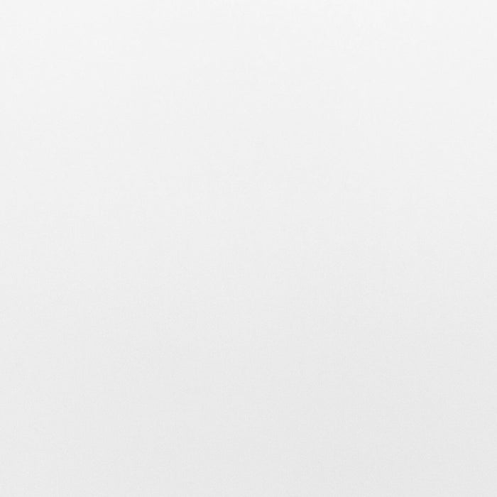 Table à café moderne Ariella de 40 po - dessus blanc avec base en métal gris