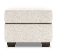 Pouf Roll de Sofa Lab de 24 po fabriqué au Canada en tissu de chenille - beige Luxury Sand