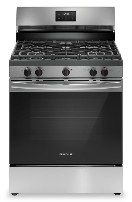 Cuisinière à gaz Frigidaire de 5,1 pi³ avec ébullition rapide et surface de cuisson à 5 brûleurs - acier inoxydable - FCRG3052BS
