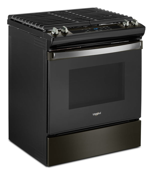 Cuisinière à gaz Whirlpool de 5 pi³ avec autonettoyage - acier inoxydable noir - WEG515S0LV
