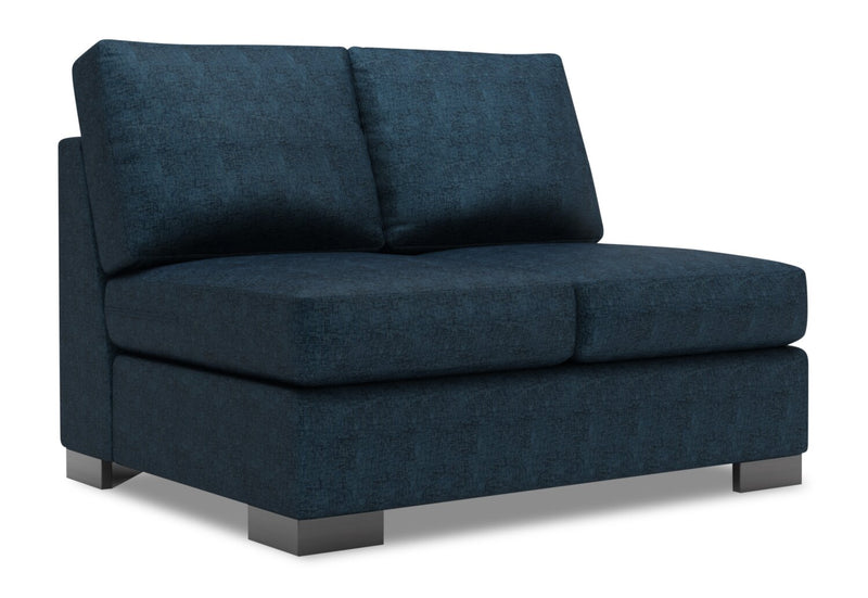 Causeuse sans accoudoirs Track de la collection Sofa Lab - Luxury Indigo