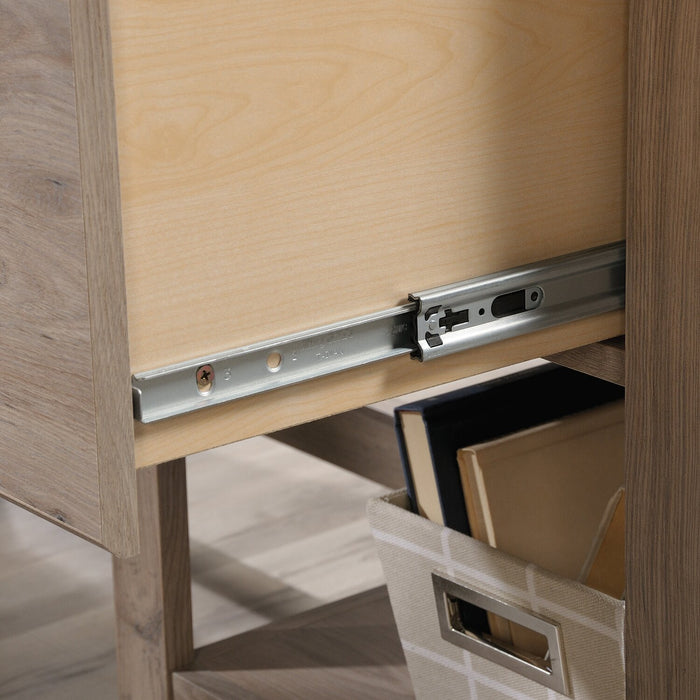 Bureau en forme de L Erick de 58,66 po avec tiroir - chêne Laurel 