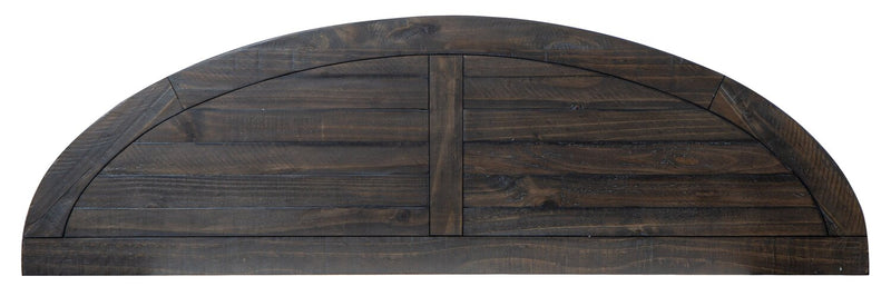 Table de salon traditionnelle Axl de 55 po avec tablette - bois gris-brun foncé