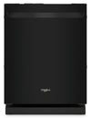 Lave-vaisselle encastré Whirlpool de 24 po et de 44 dBA avec commandes sur le dessus - noir - WDT550SAPB