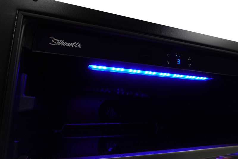 Refroidisseur à boissons Riccotta de Silhouette de 5,7 pi³ et de 23,8 po à 1 porte - acier inoxydable - SBC057D1BSS