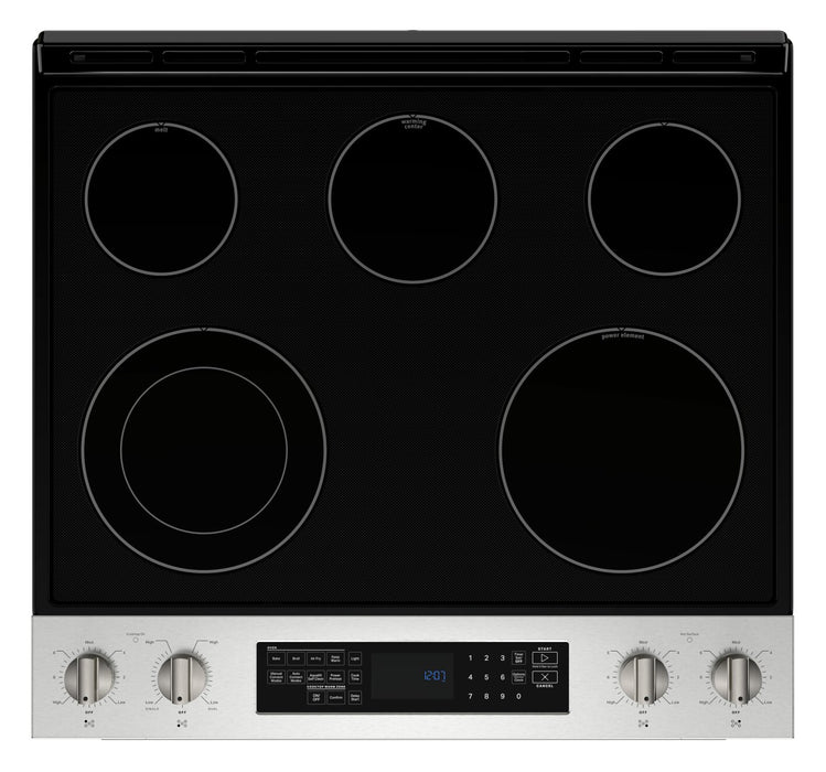 Cuisinière électrique Maytag de 6,4 pi³ avec friture à air et technologie AquaLiftMD - acier inoxydable résistant aux traces de doigts - YMES8800PZ