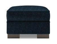  Pouf Track de Sofa Lab de 24 po fabriqué au Canada en tissu de chenille - bleu Luxury Indigo 