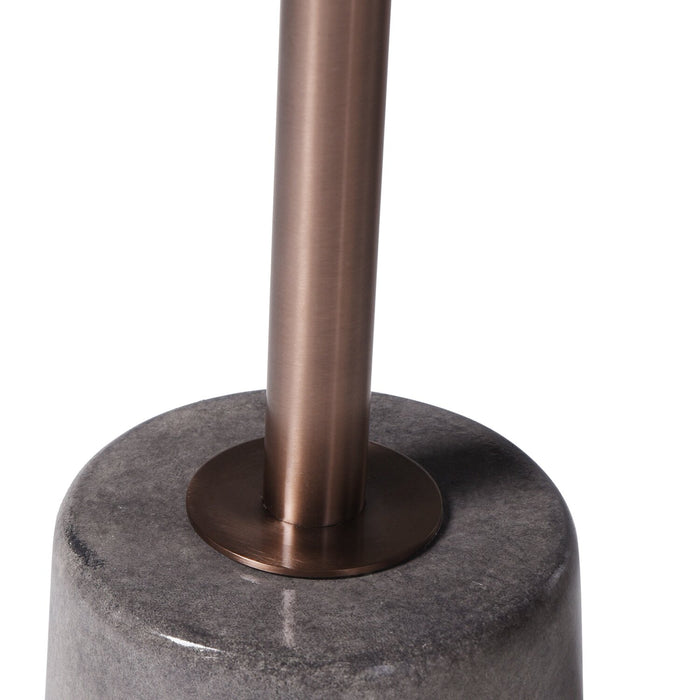 Table d'appoint Rosalee de 18 po - dessus et base en ciment gris