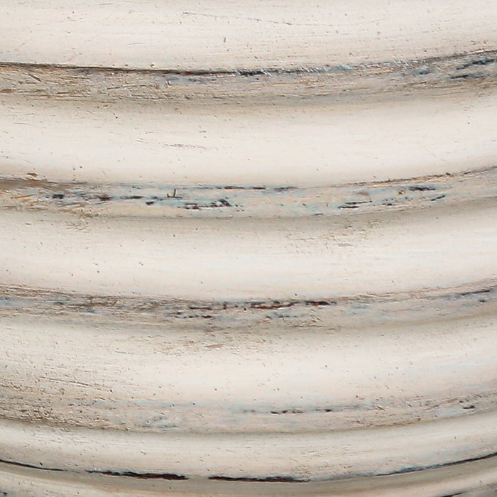 Lampe de table de 28 po en résine texturée crème