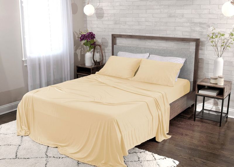 Ensemble de draps Dri-TecMD BEDGEARMD 4 pièces pour grand lit - champagne