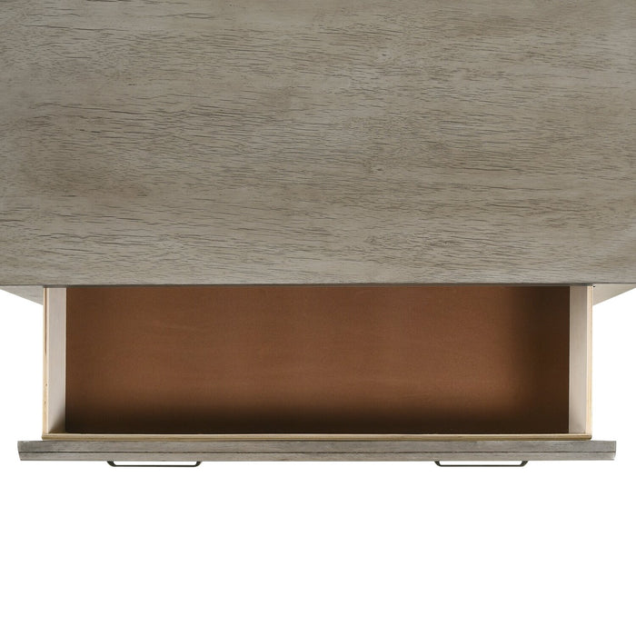 Commode Levi de 30 po (L) x 30 po (H) à 3 tiroirs en bois - gris bois de grève