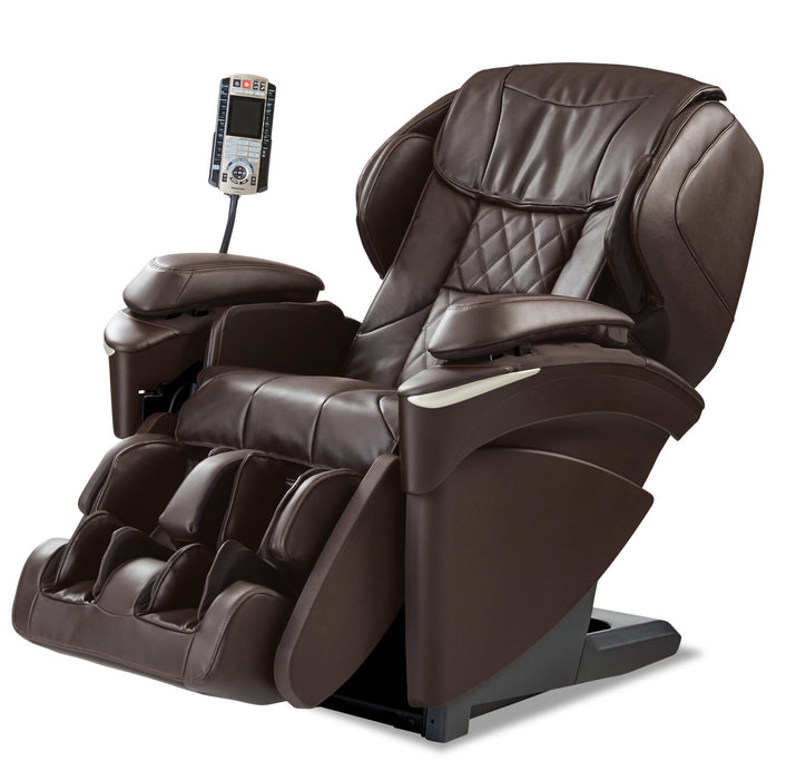 Fauteuil inclinable de massage Real Pro ULTRAMC Prestige de Panasonic de 35,4 po en cuir synthétique de qualité supérieure - brun