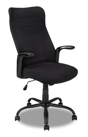 Chaise de bureau Roman de 23 po à conception ergonomique - noire