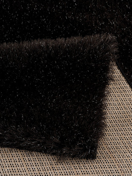 Carpette Glam noire - 7 pi 9 po x 9 pi 5 po