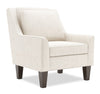Fauteuil d’appoint club Sofa Lab personnalisable de 29 po fabriqué au Canada en tissu de chenille avec pattes en bois - beige Luxury Sand