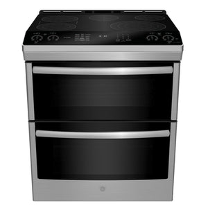 Cuisinière intelligente électrique Profile de 6,8 pi³ avec convection européenne véritable - acier inoxydable résistant aux traces de doigts - PCS980YMFS