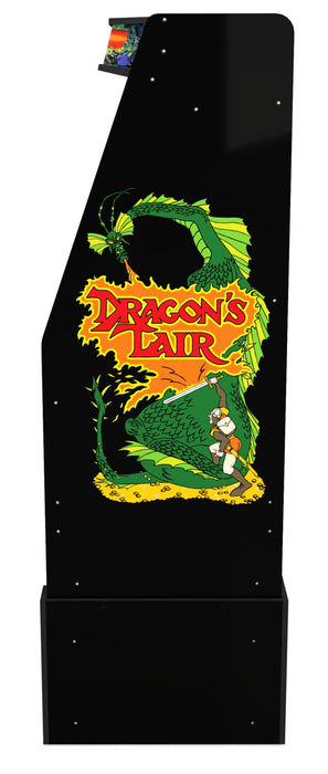 Borne d'arcade Dragon’s LairMD de Arcade1Up avec plateforme