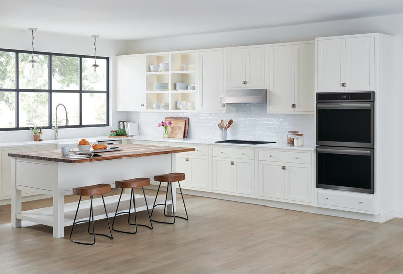 Four mural double électrique Frigidaire Gallery de 5,3/5,3 pi³ et de 30 po avec convection totale - acier inoxydable noir Smudge-ProofMD - GCWD3067AD