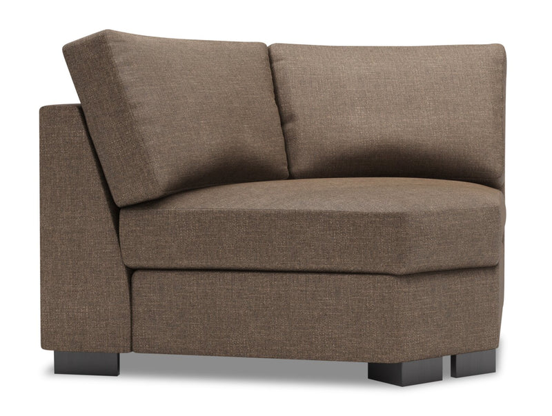 Fauteuil courbé en coin Track de la collection Sofa Lab - Luna Praline