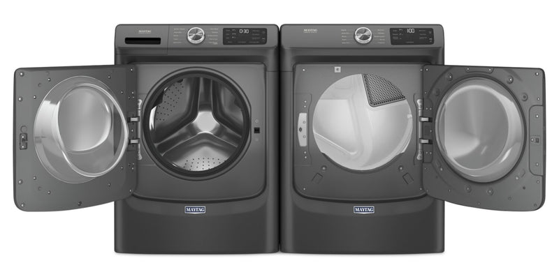 Laveuse à chargement frontal de 5,2 pi³ et sécheuse à gaz de 7,3 pi³ avec Extra Power de Maytag