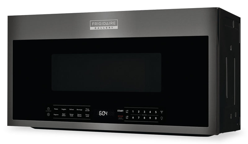 Four à micro-ondes à hotte intégrée Frigidaire Gallery de 1,9 pi³ avec cuisson par capteur et intérieur Effortless CleanMC - acier inoxydable noir Smudge-ProofMD - GMOS1964AD