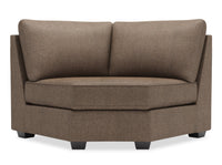 Fauteuil courbé en coin Roll de la collection Sofa Lab - Luna Praline