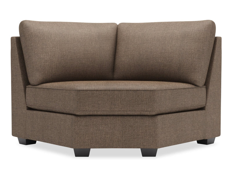 Fauteuil courbé en coin Roll de la collection Sofa Lab - Luna Praline