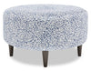 Pouf personnalisable The Curve de Sofa Lab de 31 po fabriqué au Canada en tissu - Cadet multicolore