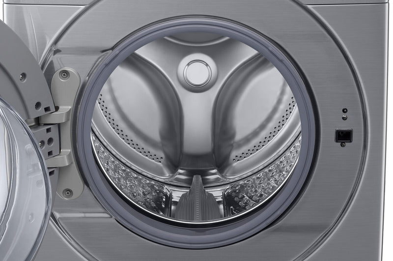 Laveuse à la vapeur Samsung à chargement frontal de 5,2 pi³ - grise - superposable - WF45B6300AP/US