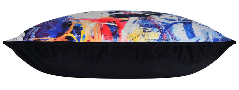 Coussin décoratif avec portrait - multicolore