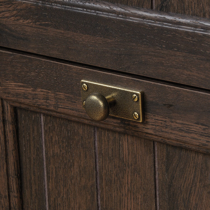 Classeur latéral Retta de 33,39 po à 2 tiroirs - chêne café 