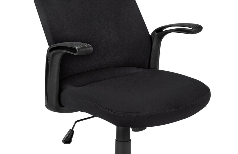Chaise de bureau Roman de 23 po à conception ergonomique - noire