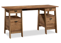 Bureau de direction Kyree de 59,06 po à 4 tiroirs - chêne antique