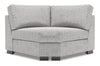 Fauteuil courbé en coin Track de la collection Sofa Lab - Luna Domino
