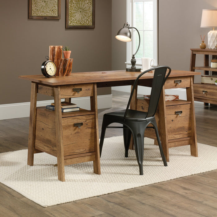  Bureau de direction Kyree de 59,06 po à 4 tiroirs - chêne antique