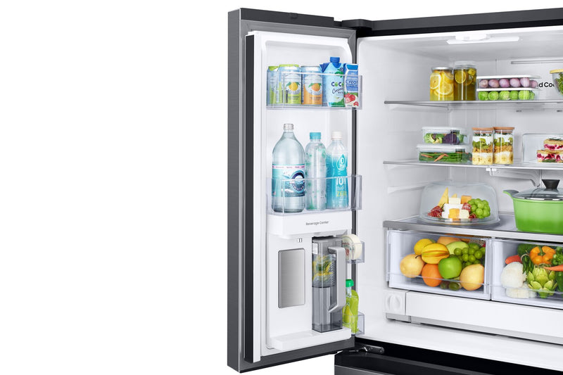 Réfrigérateur Samsung de 24,5 pi³ et de 33 po à portes françaises avec zone de boissons Beverage CenterMC et pichet d’eau à remplissage automatique - acier inoxydable noir - RF25C5551SG/AA