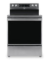 ["Cuisinière électrique Hisense de 5,8 pi³ avec friture à air et convection européenne - acier inoxydable - HBE3501CPS"]